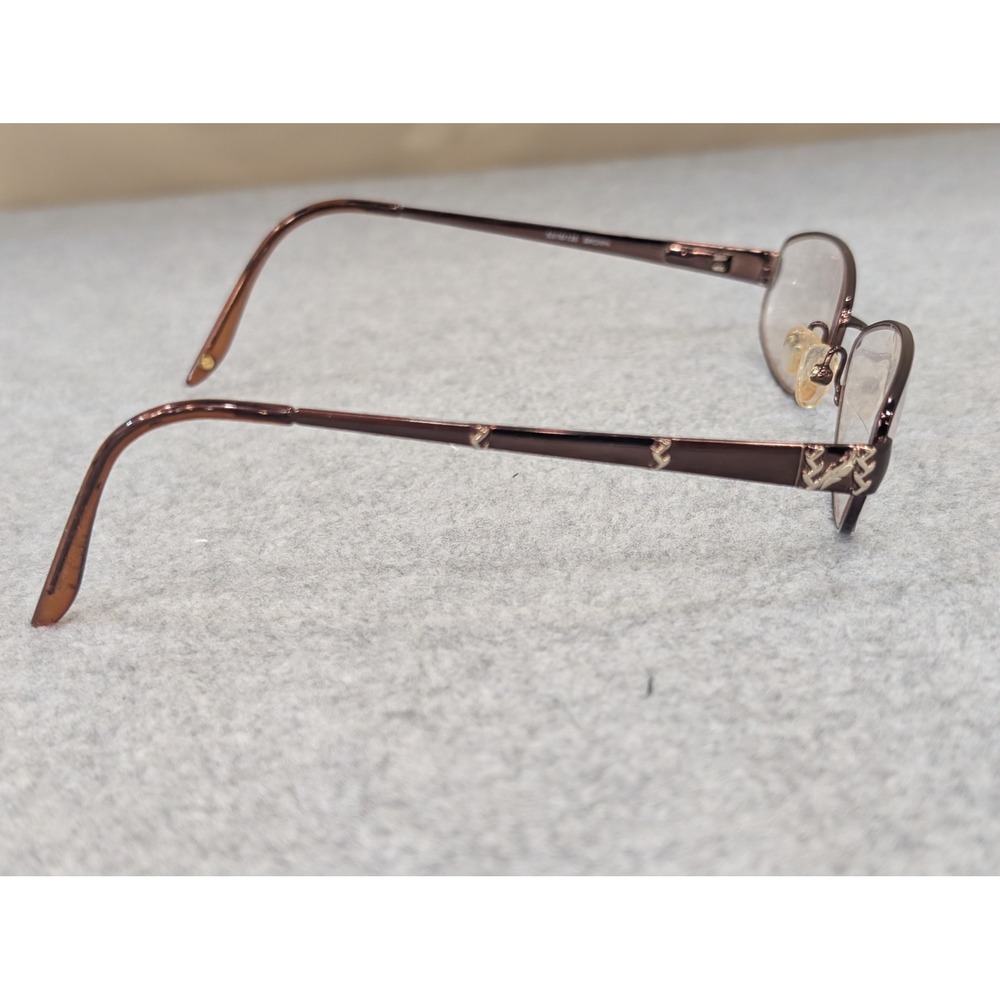 Valerie Spencer Eyeglasses Frames, Brown Metal Frame for Women, Optical Glasses - Picture 7 of 8